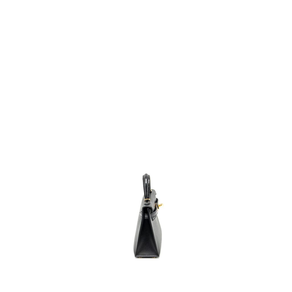 HERMES TOUCH MINI KELLY II MADAME / ALLIGATOR MISSISSIPPIENSIS BLACK GHW