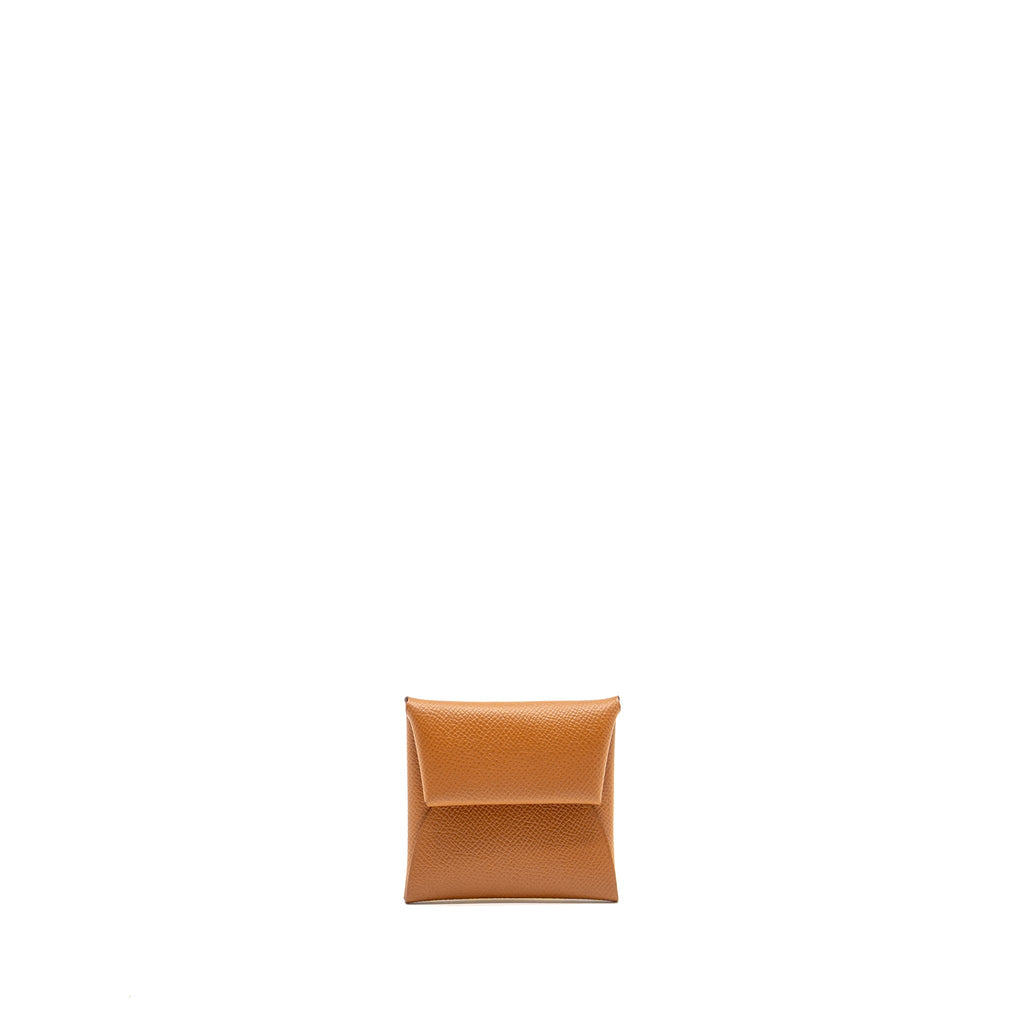 HERMES BASTIA CHANGE PURSE EPSOM GOLD