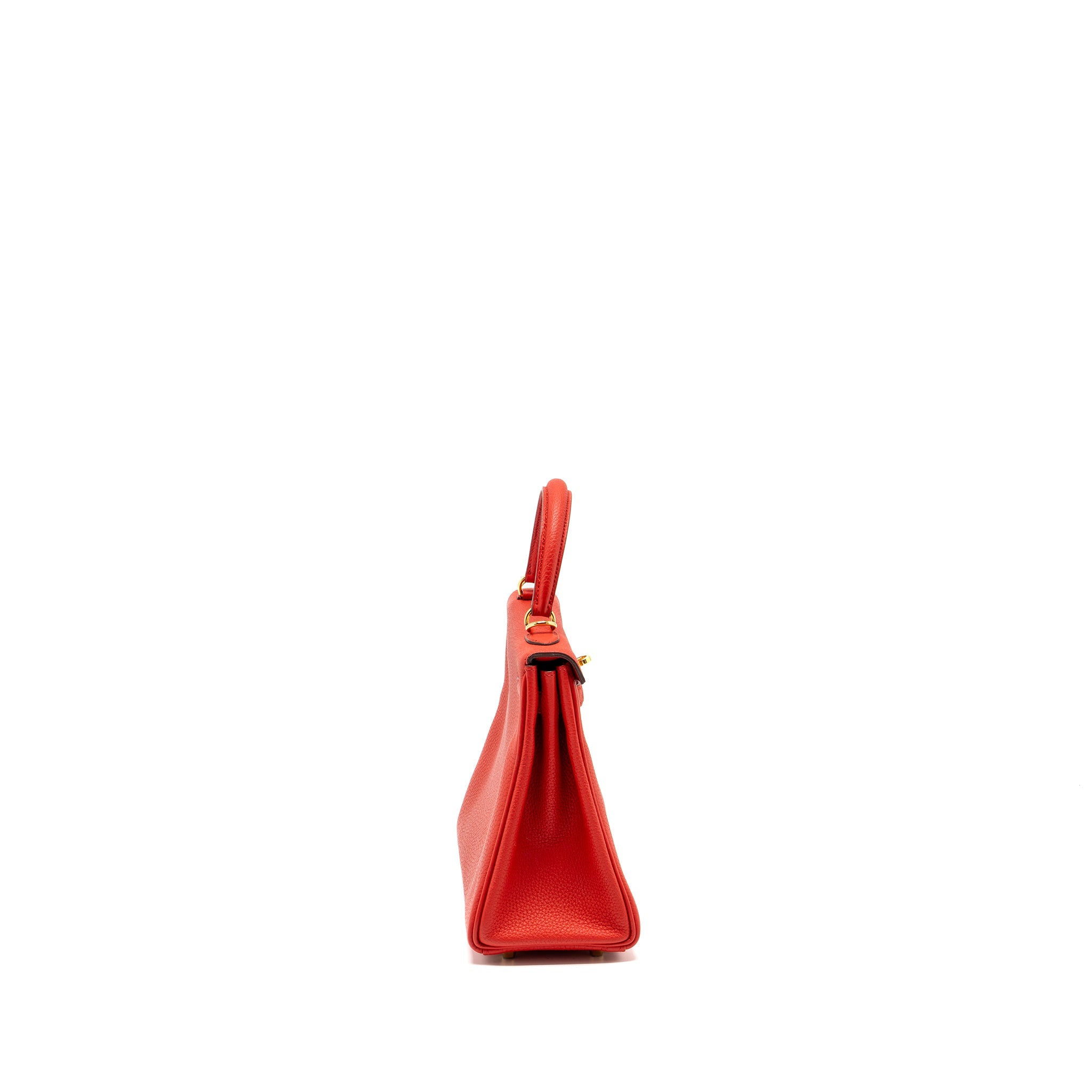 HERMES KELLY 25 TOGO S3 ROUGE DE COEUR GHW