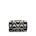 CHANEL 21P LIMITED EDITION FLAP BAG SEQUINS/ SATIN BLACK/ WHITE SHW