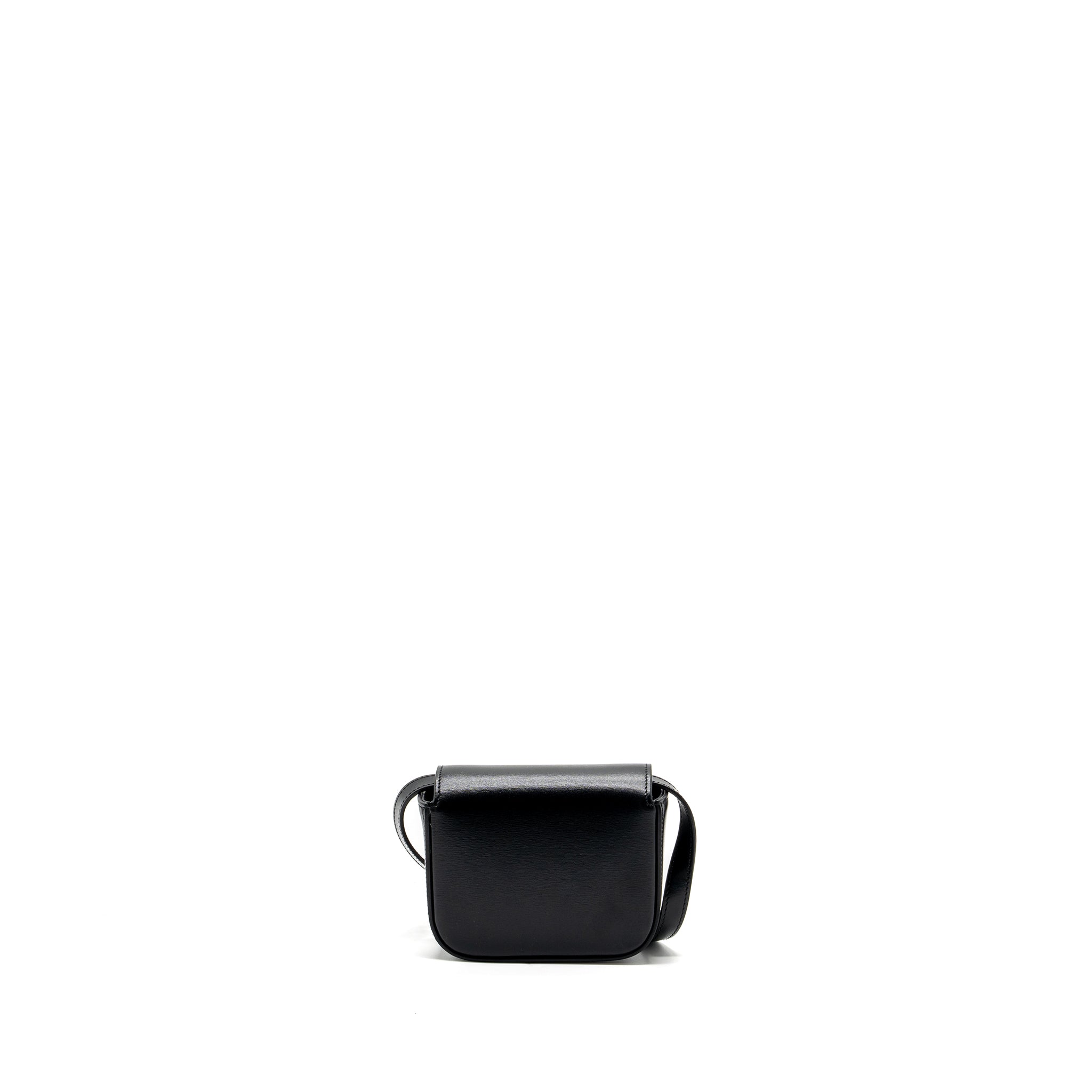CELINE MINI CLAUDE SHINY CALFSKIN BLACK GHW