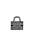 DIOR MINI BOOK TOTE LIMITED EDITION TOILE DE JOUY REVERSE EMBROIDERY