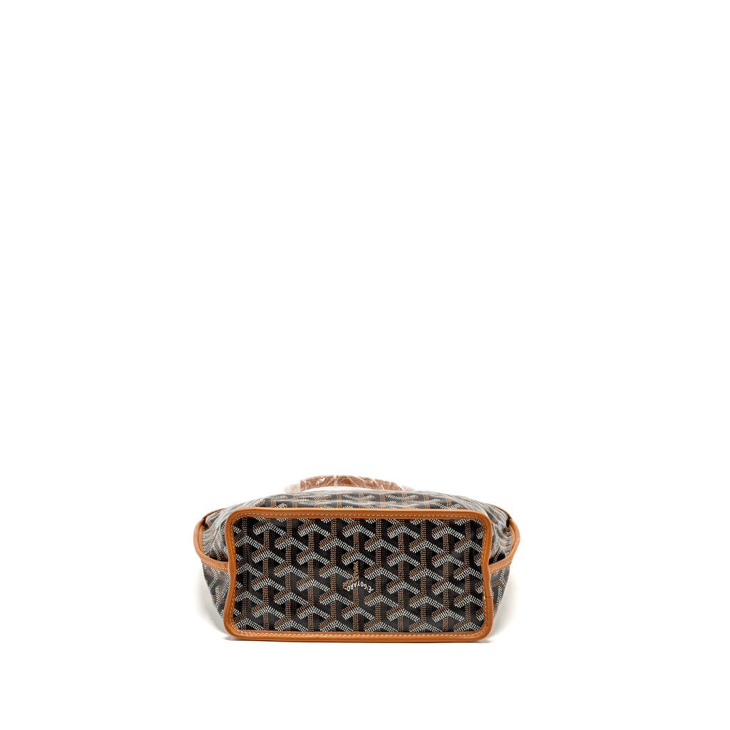 GOYARD MINI ANJOU TOTE BAG GOYARDLINE CANVAS /CALFSKIN TAN SHW