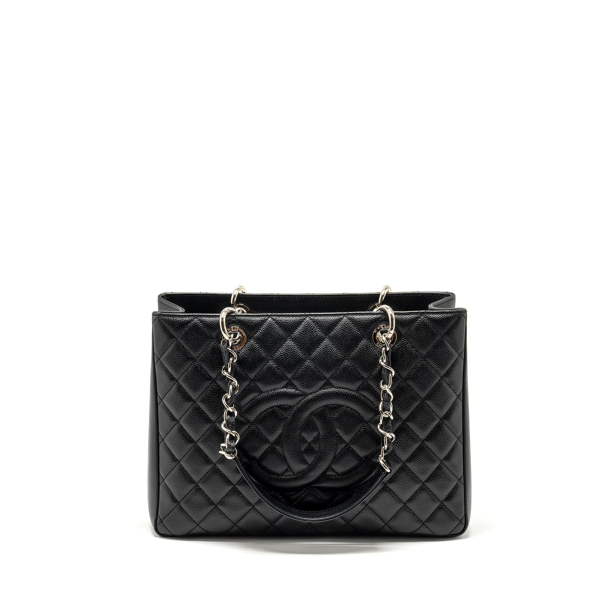CHANEL GRAND SHOPPING TOTE BAG CAVIAR BLACK SHW
