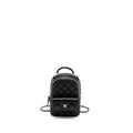 CHANEL 24P MINI BACKPACK/CROSSBODY BAG CAVIAR BLACK SHW (MICROCHIP)