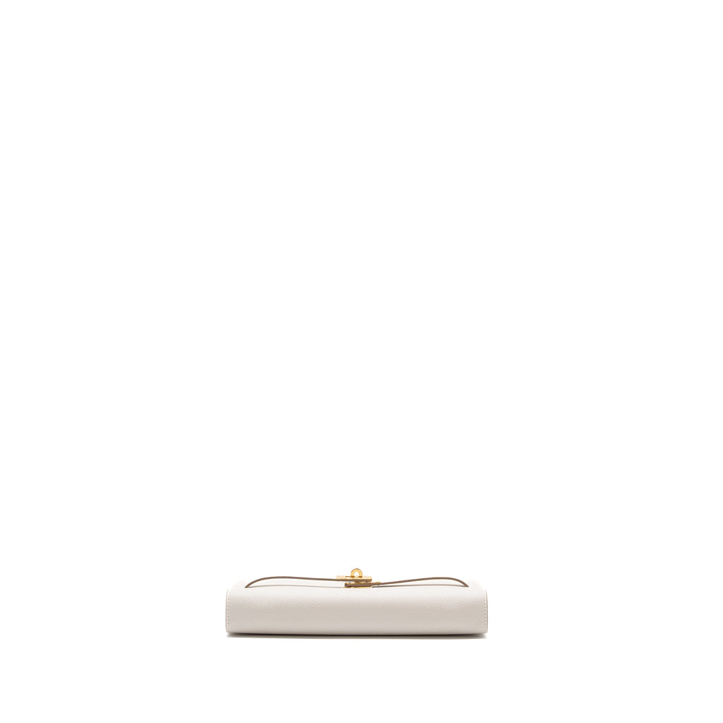 HERMES KELLY TO GO EPSOM M4 GRIS PALE GHW