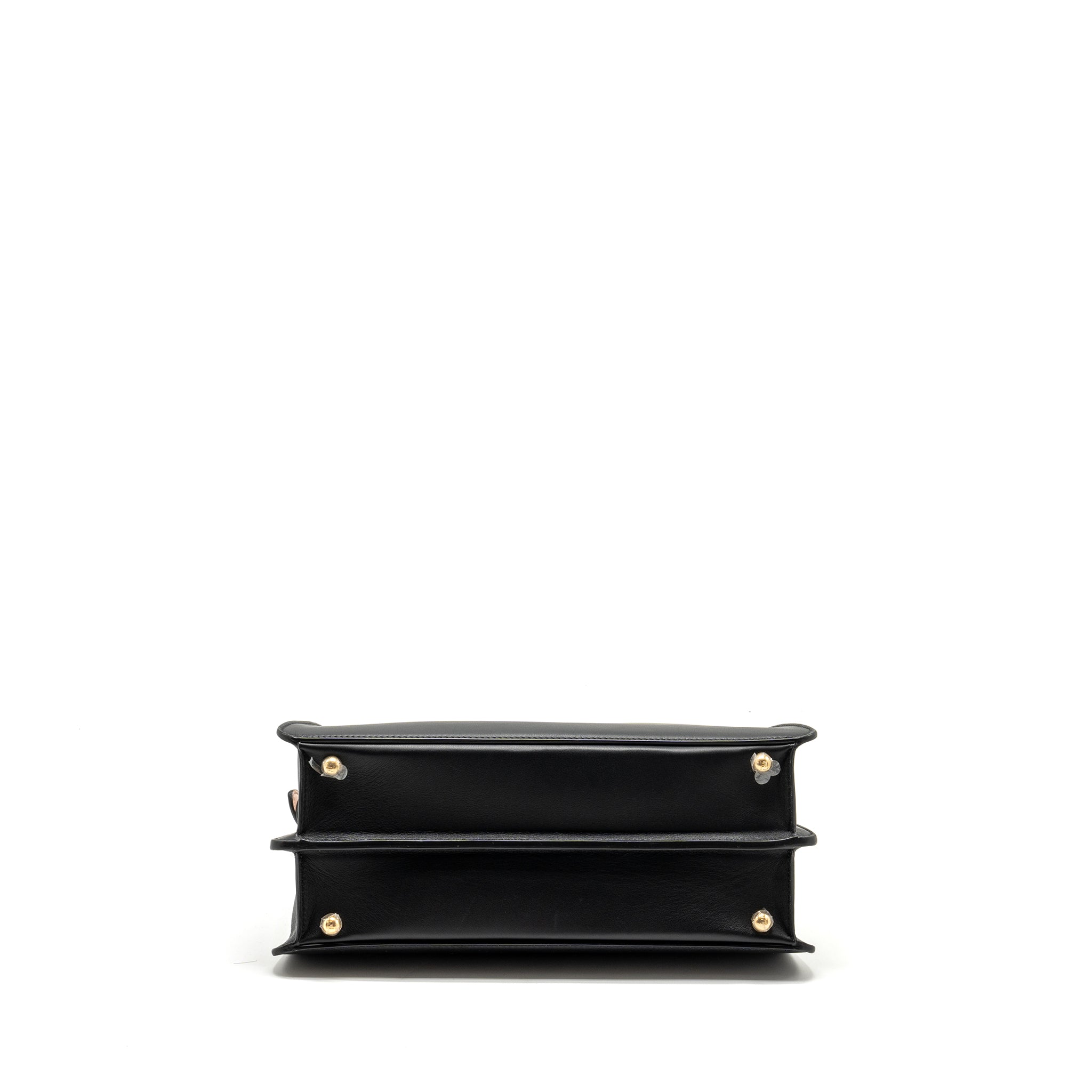FENDI ISEEU MEDIUM PEEKABOO CALFSKIN BLACK/LIGHT PINK GHW
