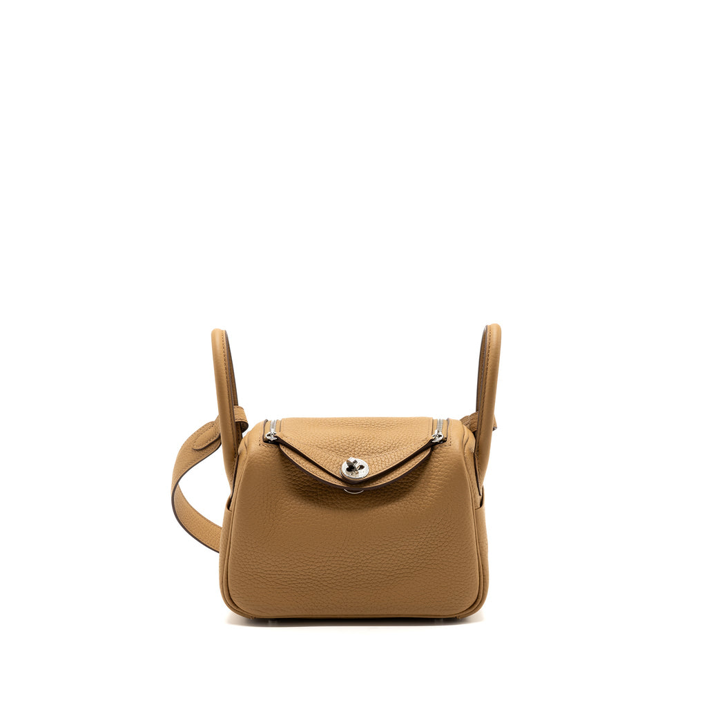 HERMES MINI LINDY CLEMENCE 4B BISCUIT SHW