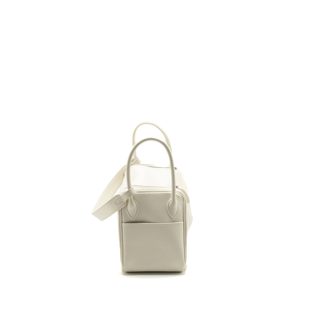 HERMES LINDY26 EVERCOLOR BLANC SHW
