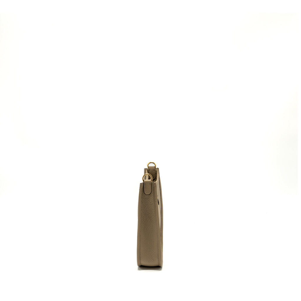 HERMES MINI EVELYNE CLEMENCE BEIGE MARFA GHW