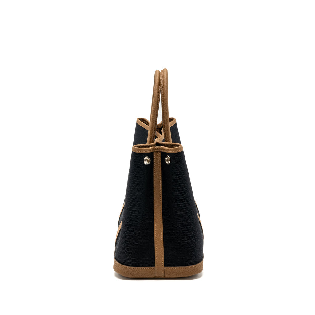 HERMES GARDEN PARTY 30 CANVAS/NEGONDA ALEZAN/BLACK SHW
