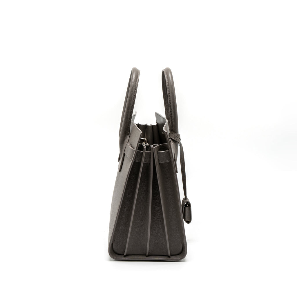 SAINT LAURENT/YSL SAC DE JOUR SMALL GRAINED CALFSKIN GREY SHW