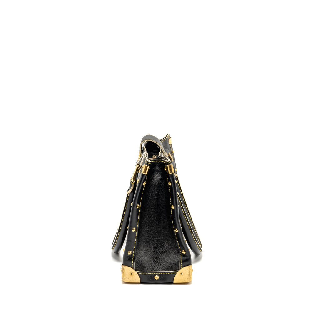LOUIS VUITTON VINTAGE SHOULDER BAG BLACK GHW