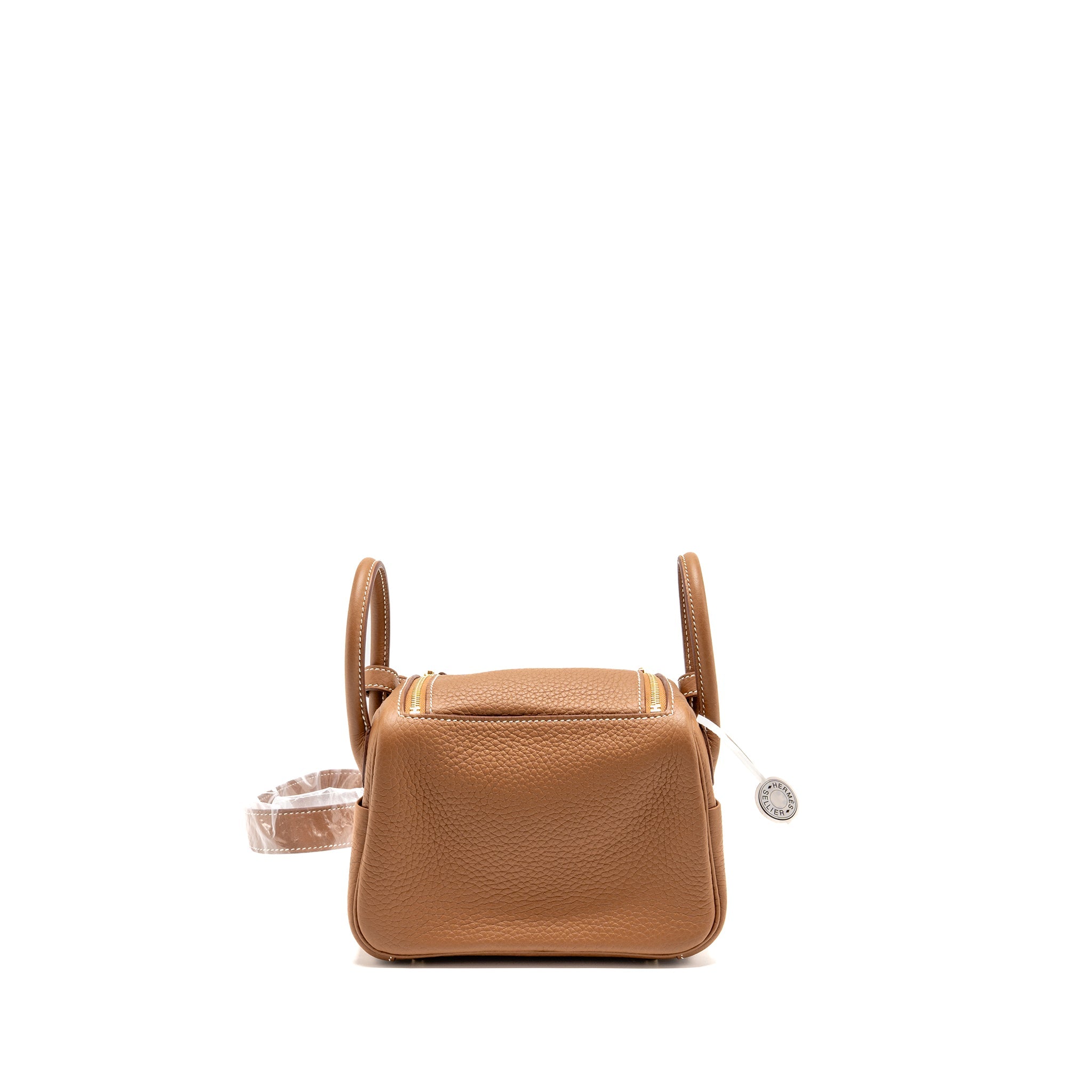 HERMES MINI LINDY II CLEMENCE GOLD GHW