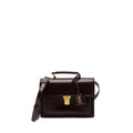 SAINT LAURENT/YSL BELLACHASSE CALFSKIN DARK RED BRUSHED GHW