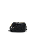 GUCCI SOHO DISCO CAMERA BAG GRAINED CALFSKIN BLACK GHW