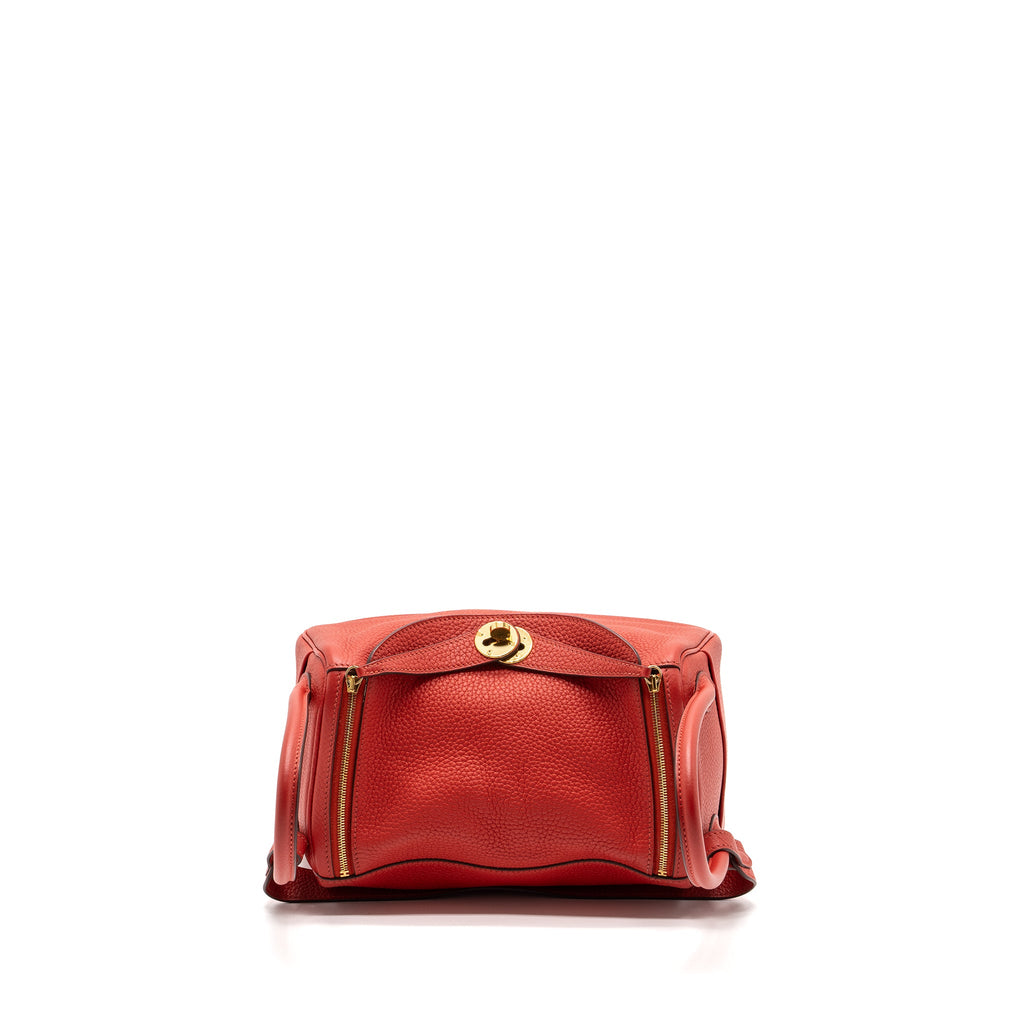 HERMES LINDY 26 CLEMENCE ROUGE TOMATE GHW