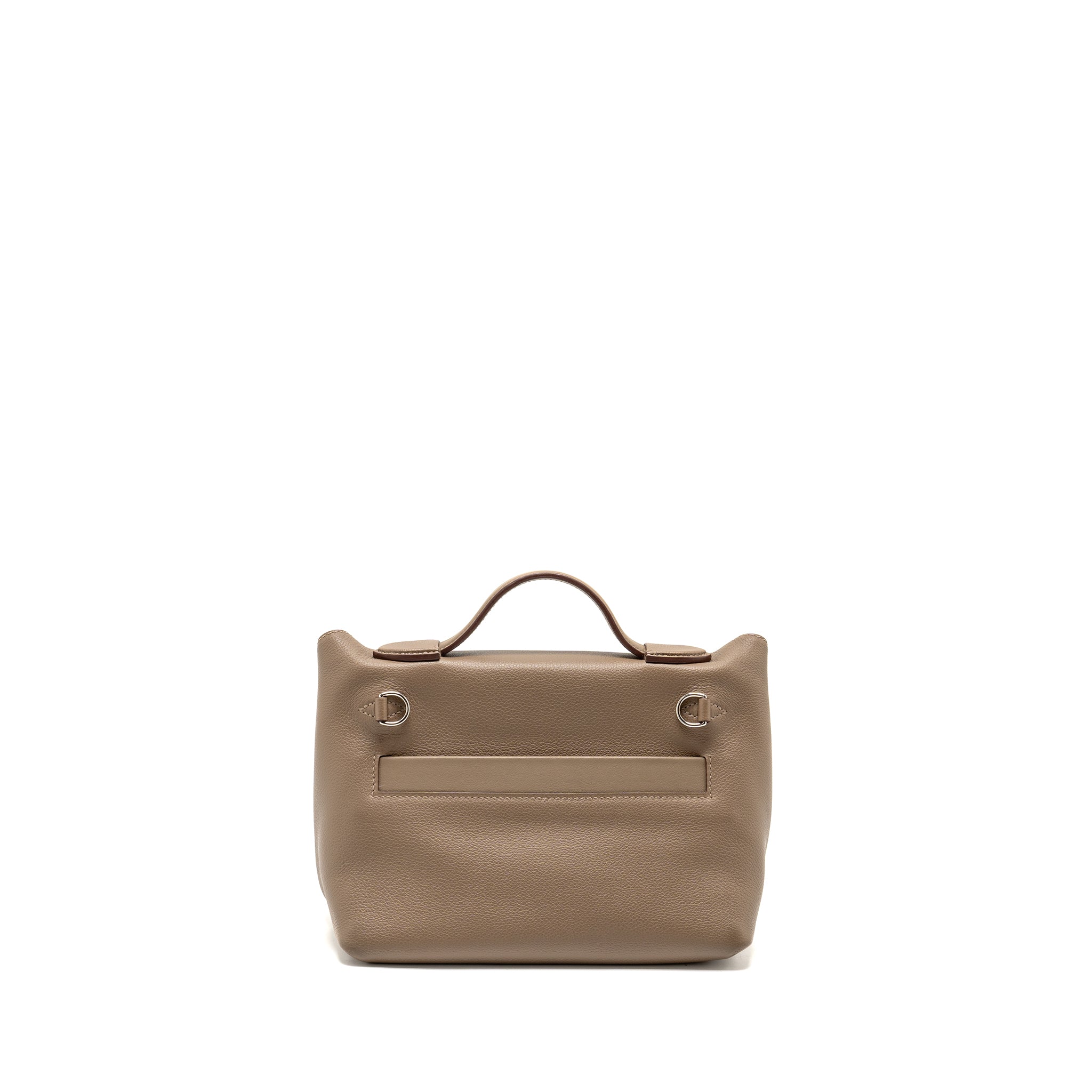 HERMES MINI 2424 24/24-21 BAG EVERCOLOR/SWIFT ETOUPE SHW