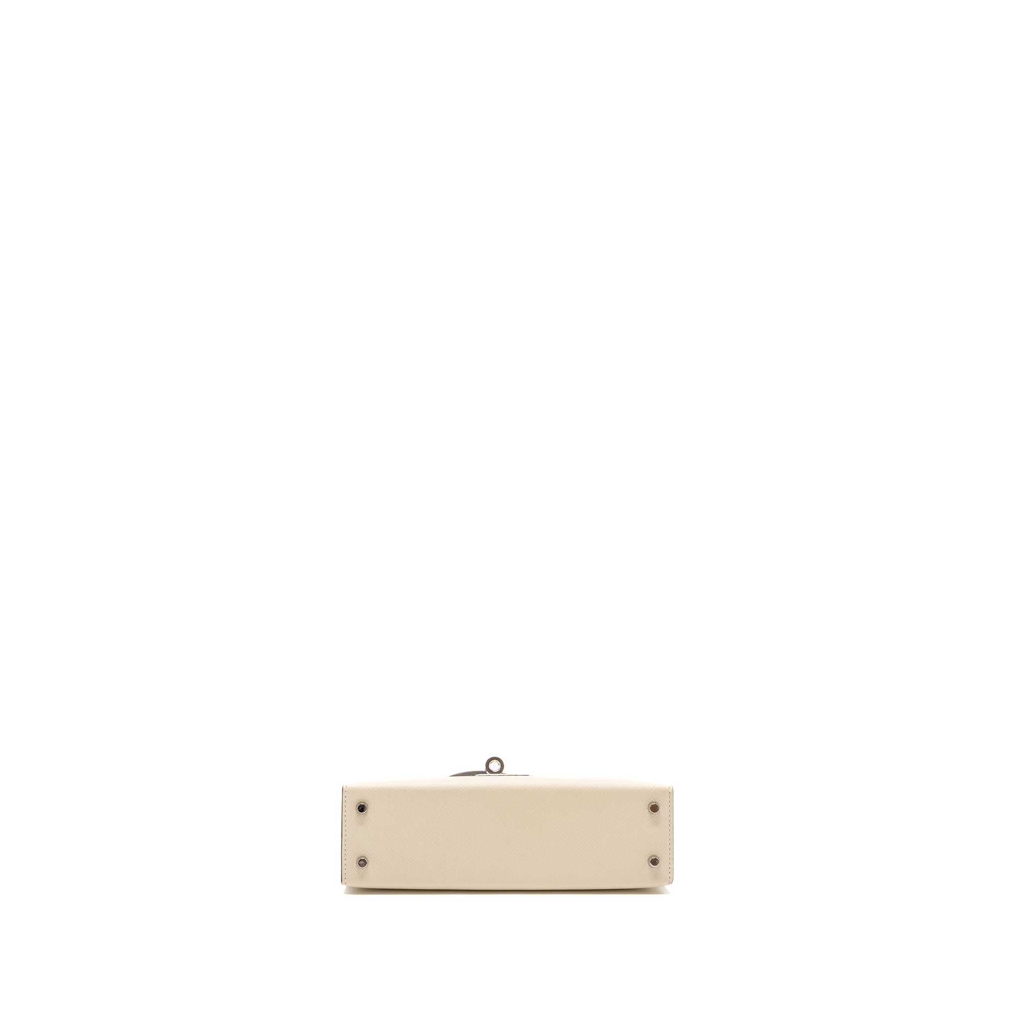 HERMES MINI KELLY II EPSOM NATA / CHAI / GRIS MEYER SHW