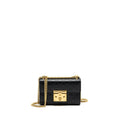 GUCCI PADLOCK CHAIN BAG CALFSKIN BLACK GHW