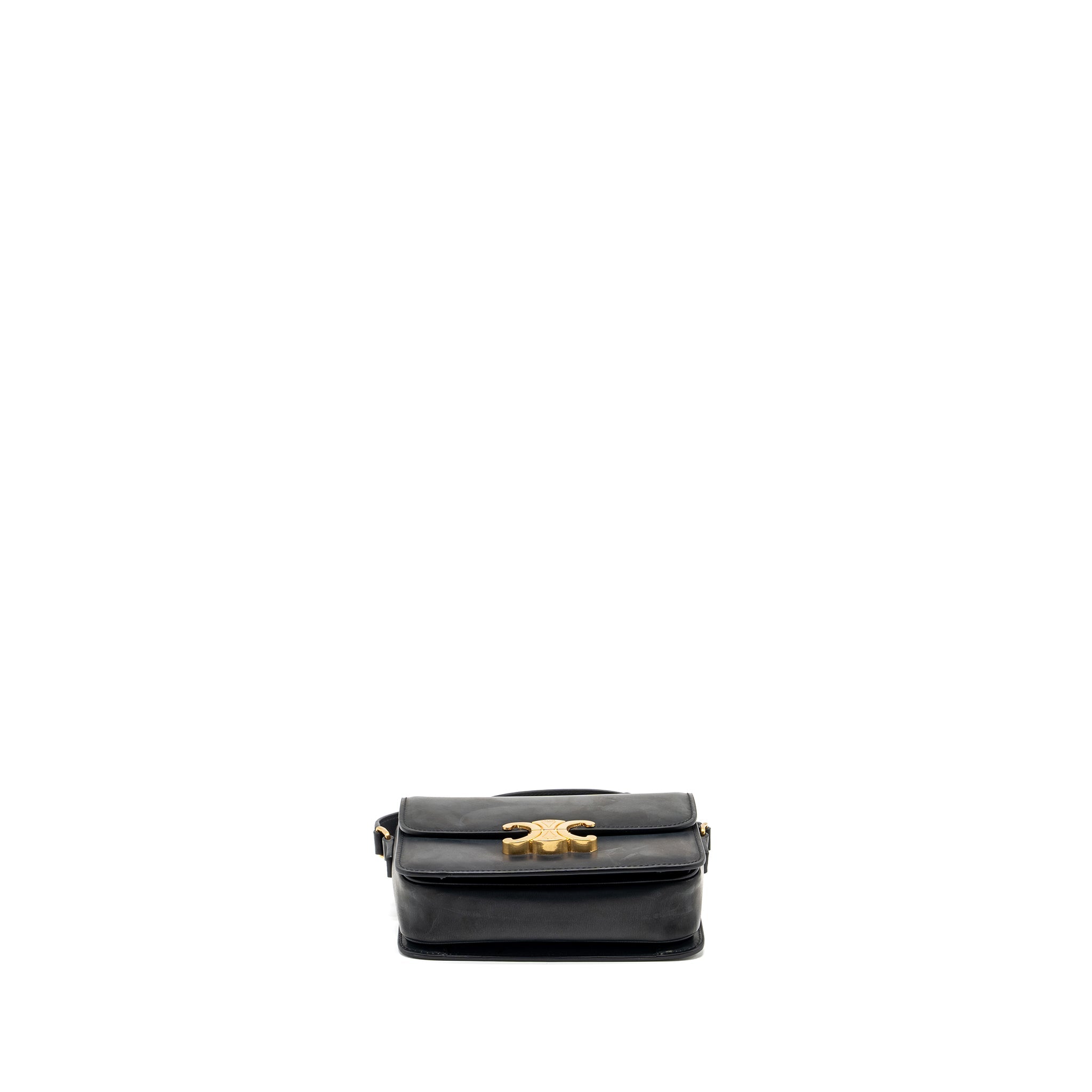 CELINE TEEN TRIOMPHE BAG CALFSKIN BLACK GHW