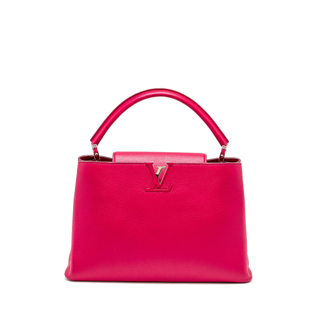 LOUIS VUITTON CAPUCINES TAURILLON HOT PINK SHW