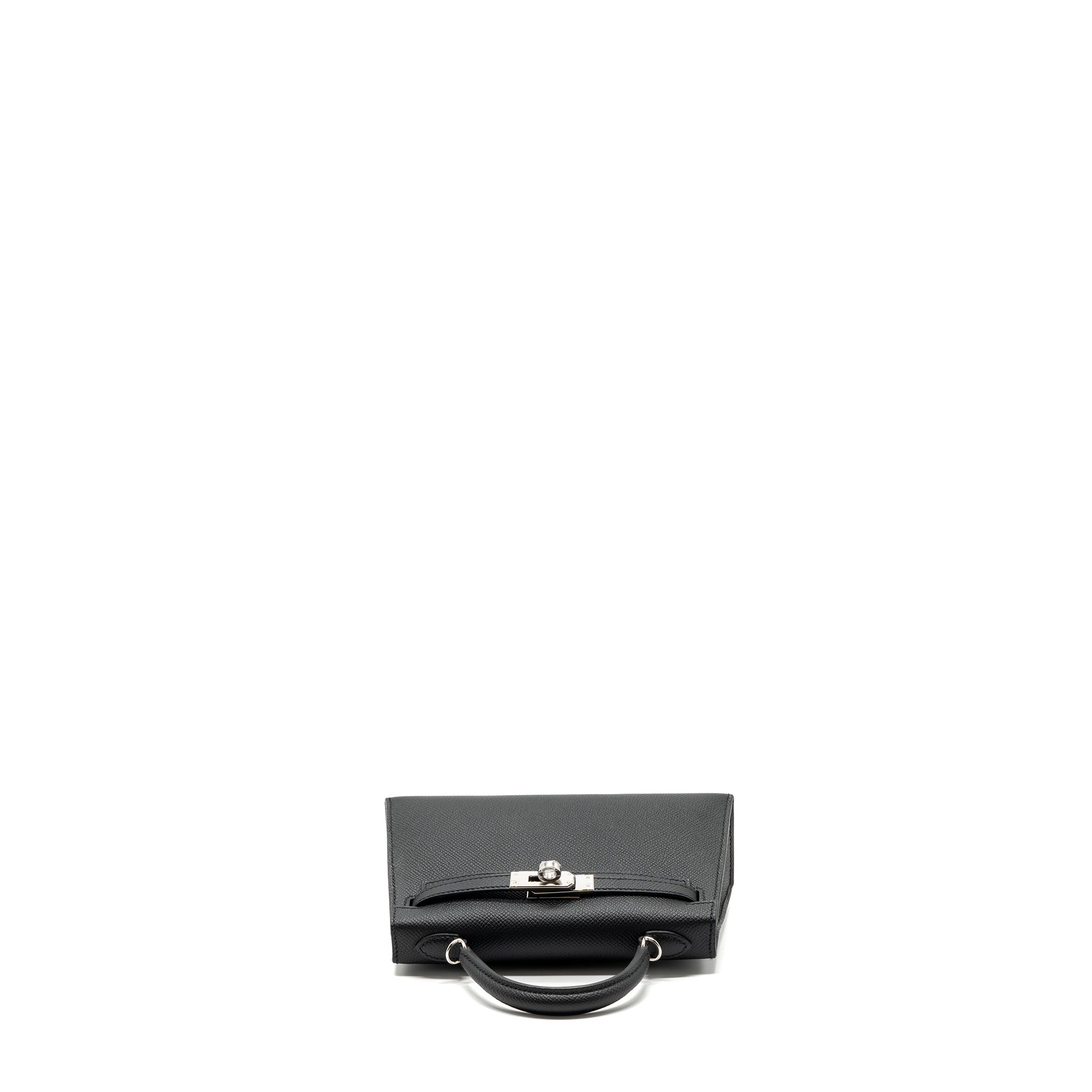 HERMES MINI KELLY II EPSOM BLACK SHW