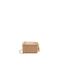CHANEL GOLD PILLAR LONG VANITY CASE WITH ADJUSTABLE CHAIN LAMBSKIN DARK BEIGE GHW (MICROCHIP)