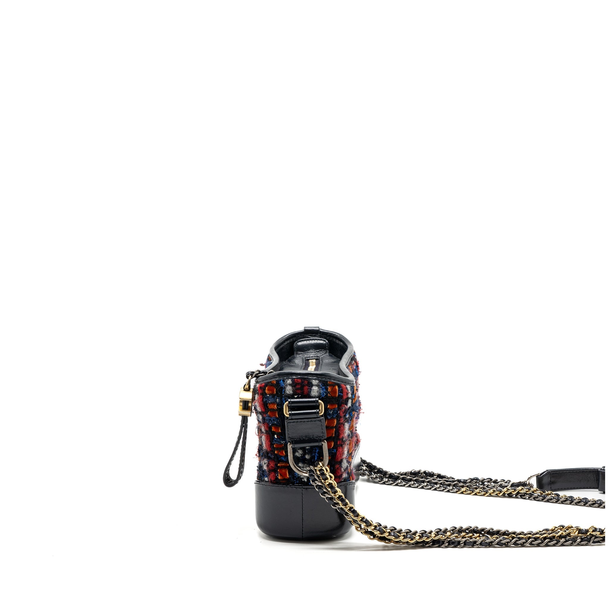 CHANEL SMALL GABRIELLE HOBO BAG TWEED/CALFSKIN MULTICOLOUR / MULTICOLOUR HARDWARE