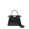 FENDI ISEEU MEDIUM PEEKABOO CALFSKIN BLACK/LIGHT PINK GHW