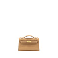 HERMES KELLY POCHETTE SWIFT 0M CHAI GHW
