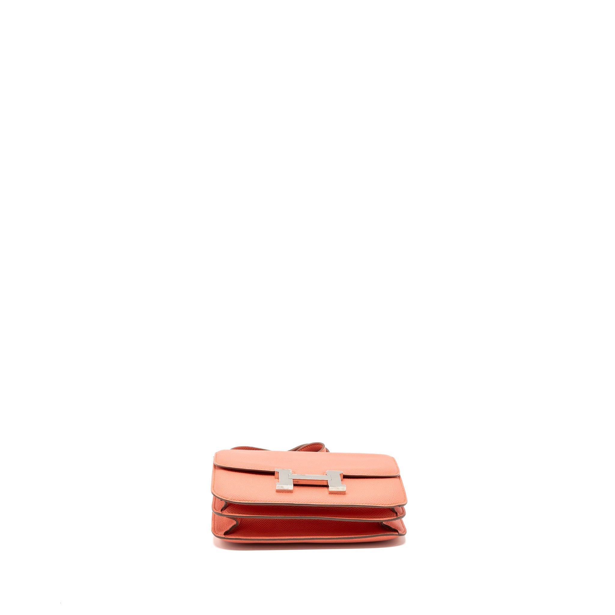 HERMES MINI CONSTANCE EPSOM CREVETTE PINK SHW