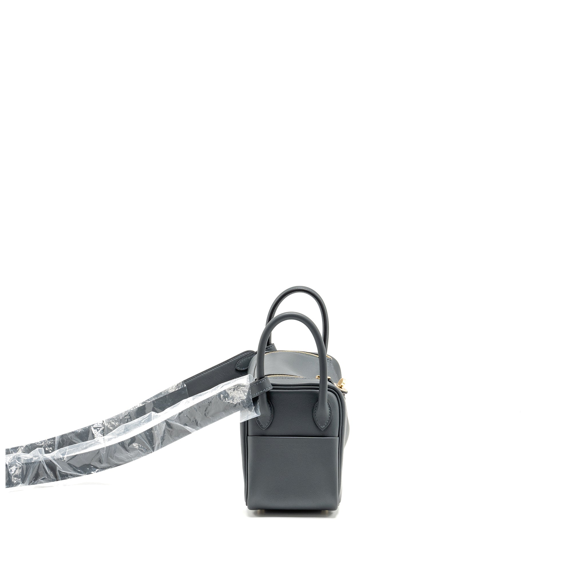 HERMES MINI LINDY II SWIFT GRIS MISTY / BLACK LGHW