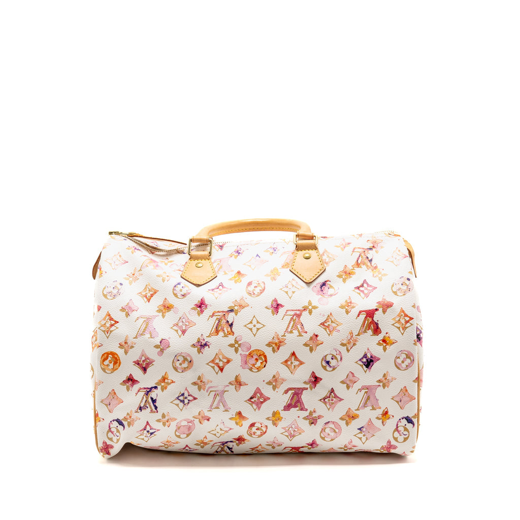 LOUIS VUITTON SPEEDY 35 BOSTON BAG WATERCOLOR MONOGRAM CANVAS MULTICOLOUR GHW