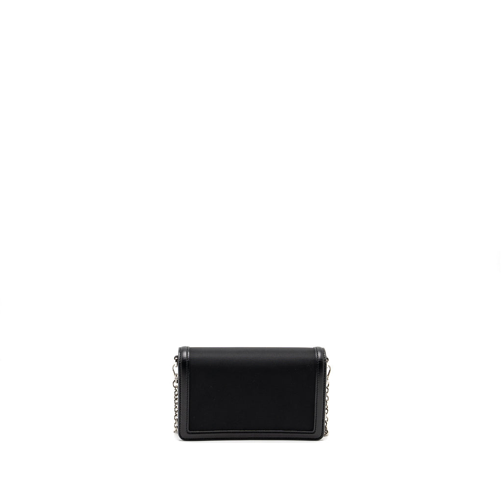 PRADA MINIBORSE BAG NYLON/LEATHER BLACK SHW