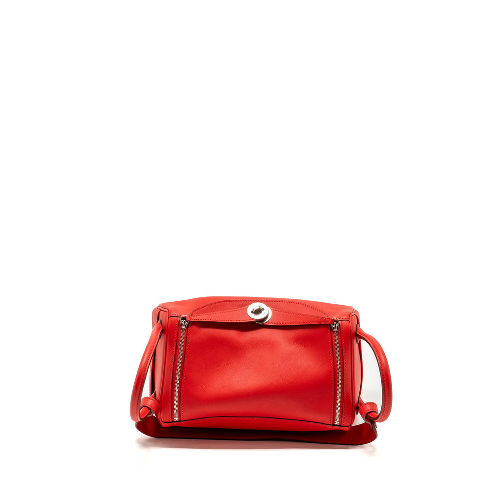 HERMES LINDY 26 SWIFT ROUGE DE COEUR/ROUGE PIMENT SHW