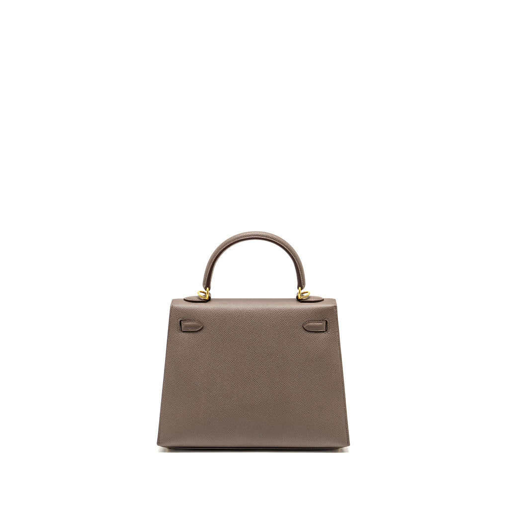 HERMES KELLY 25 EPSOM GRIS ETAIN GHW