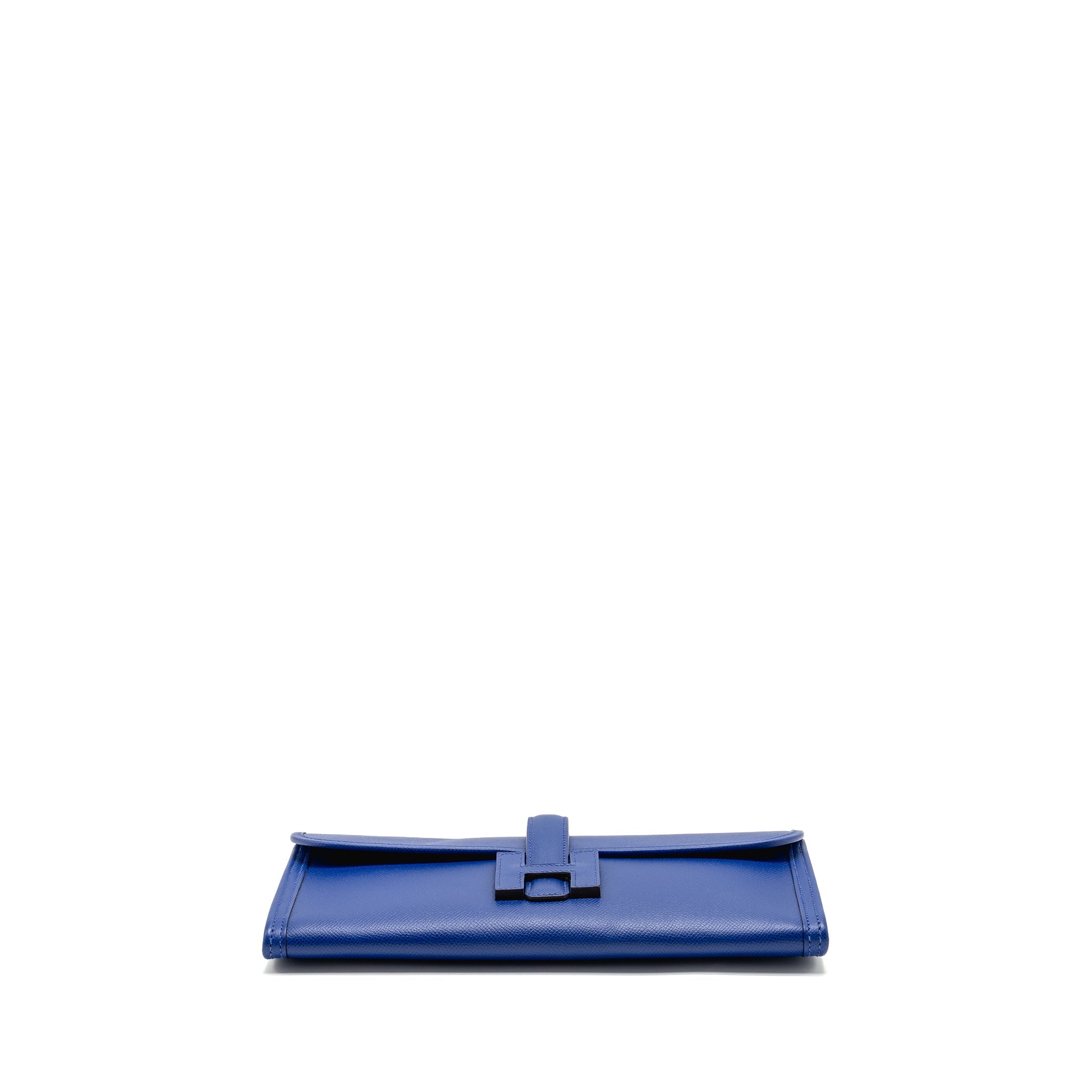 HERMES JIGE CLUTCH EPSOM BLUE ELECTRIC
