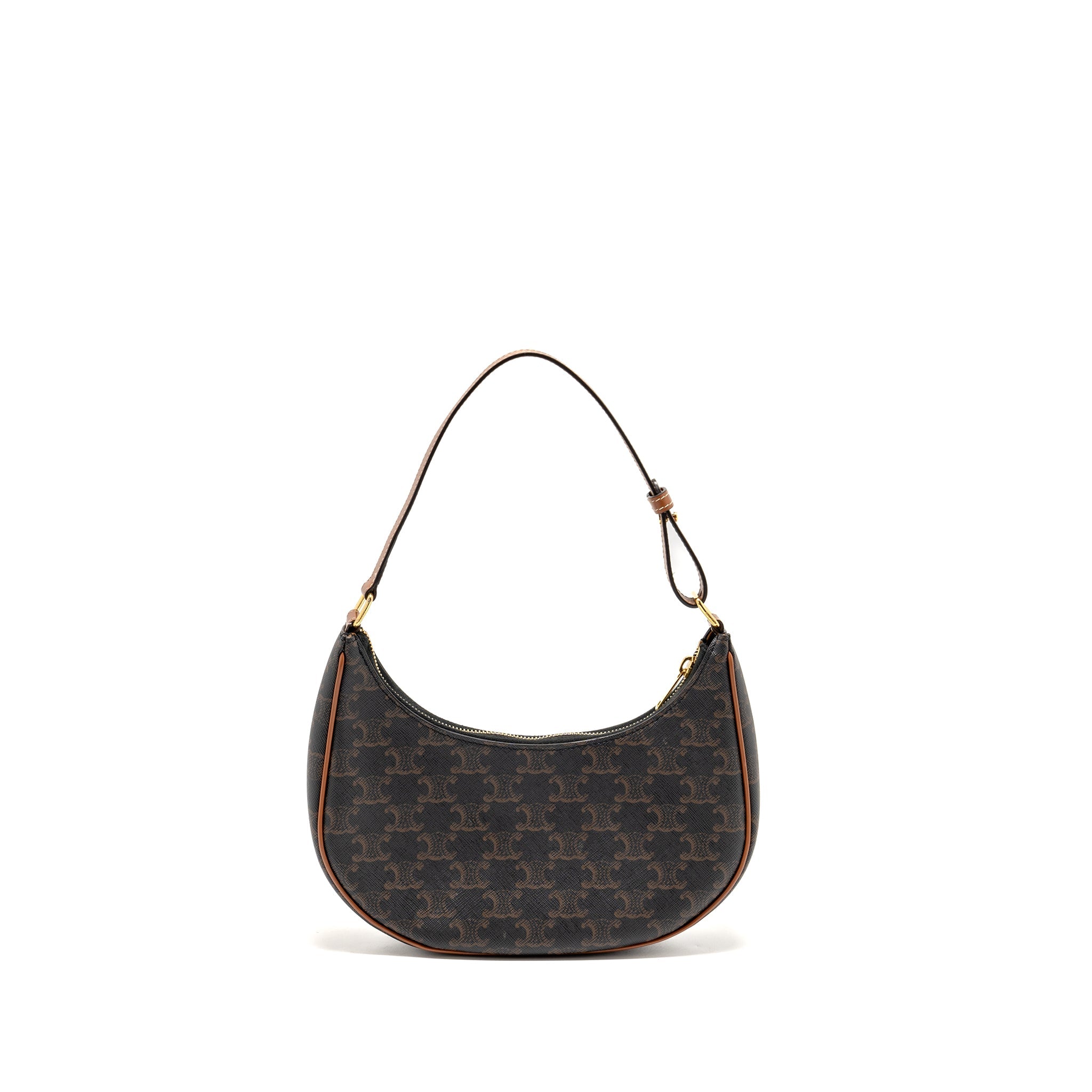 CELINE AVA BAG TRIOMPHE CANVAS / CALFSKIN TAN GHW