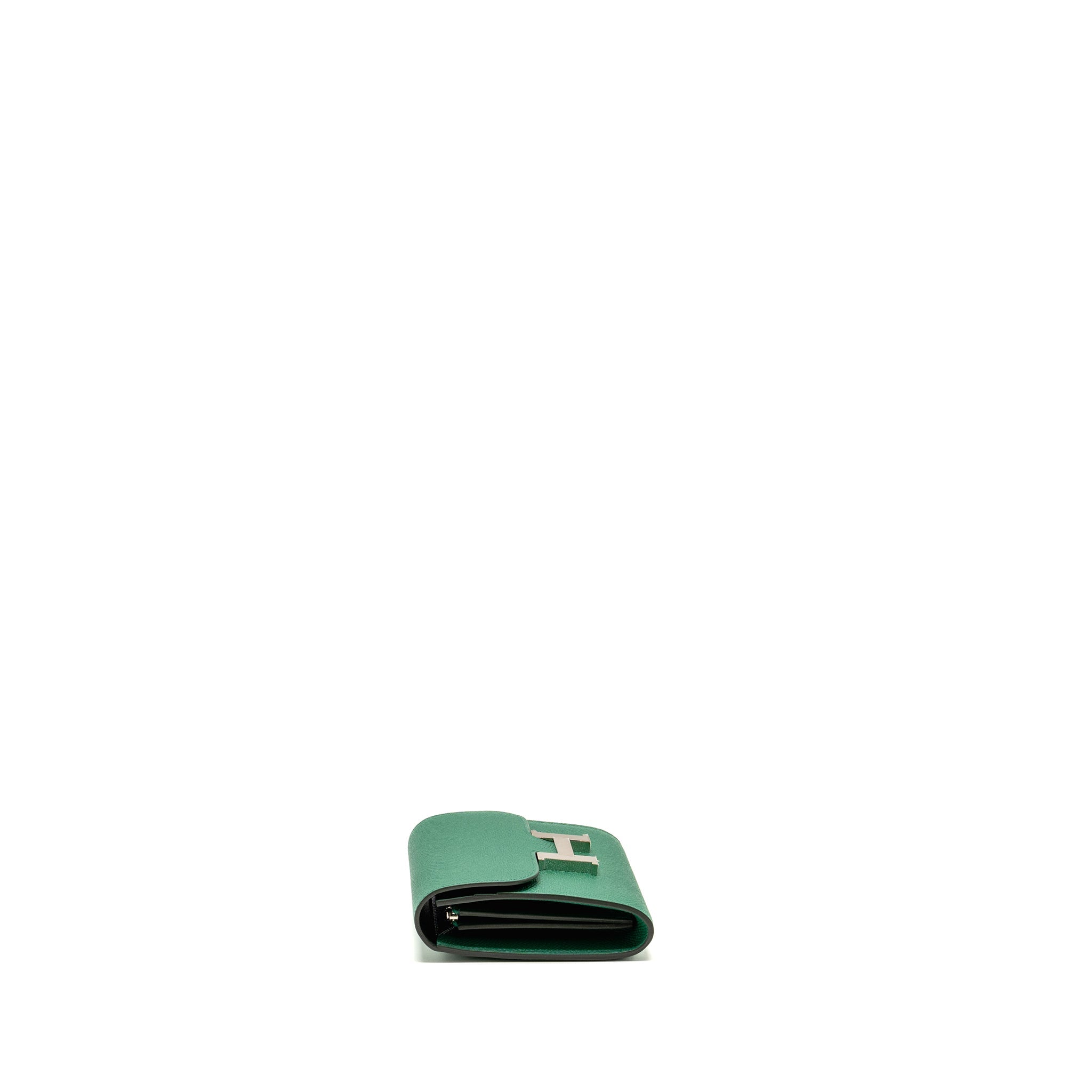 HERMES CONSTANCE COMPACT WALLET EPSOM GREEN SHW