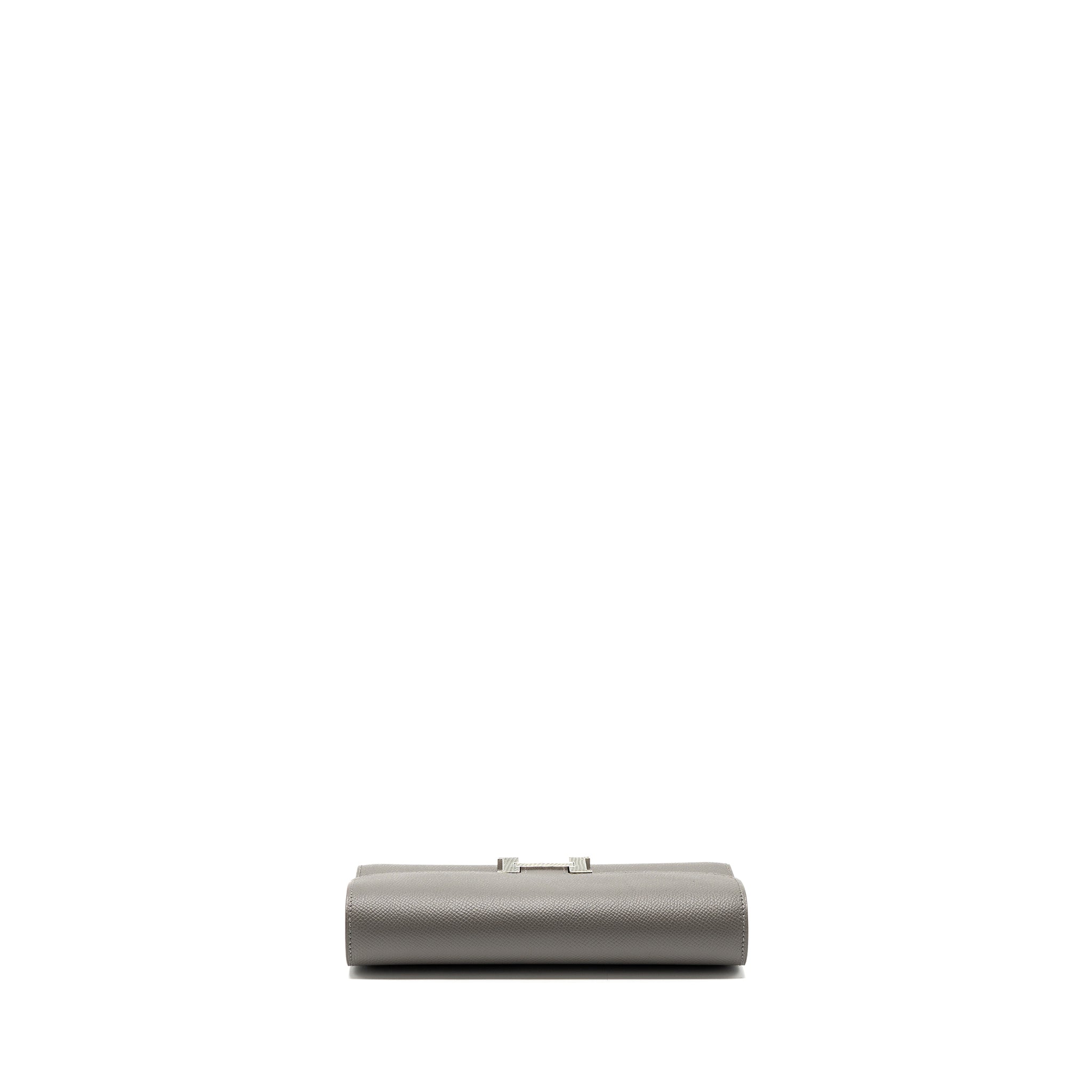 HERMES CONSTANCE TO GO EPSOM LIZARD BUCKLE GRIS MEYER/GRIS FONCE SHW