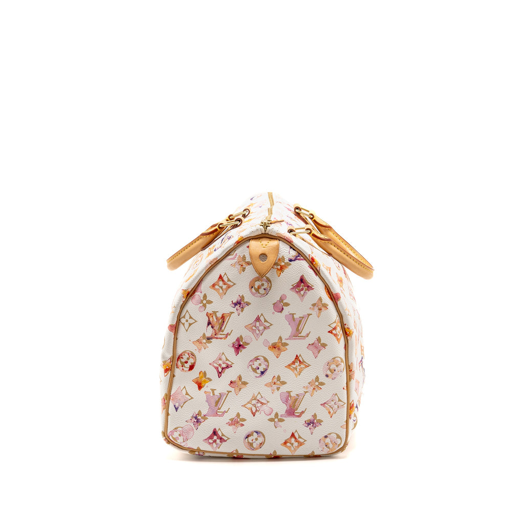 LOUIS VUITTON SPEEDY 35 BOSTON BAG WATERCOLOR MONOGRAM CANVAS MULTICOLOUR GHW