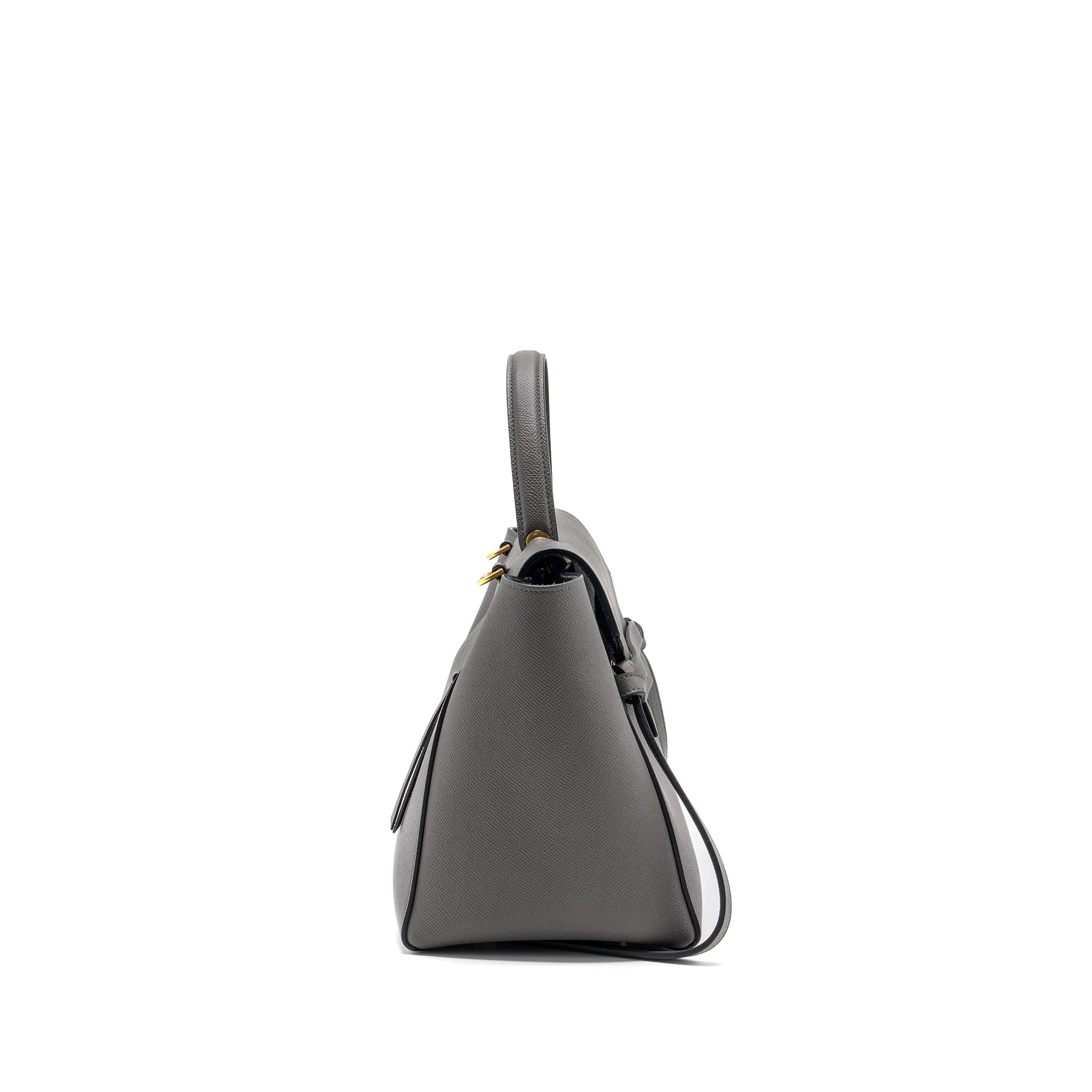 CELINE MINI BELT BAG GRAINED CALFSKIN DARK GREY GHW