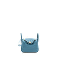 HERMES MINI LINDY CLEMENCE BLUE JEANS GHW