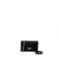 PRADA MINIBORSE BAG NYLON/LEATHER BLACK SHW