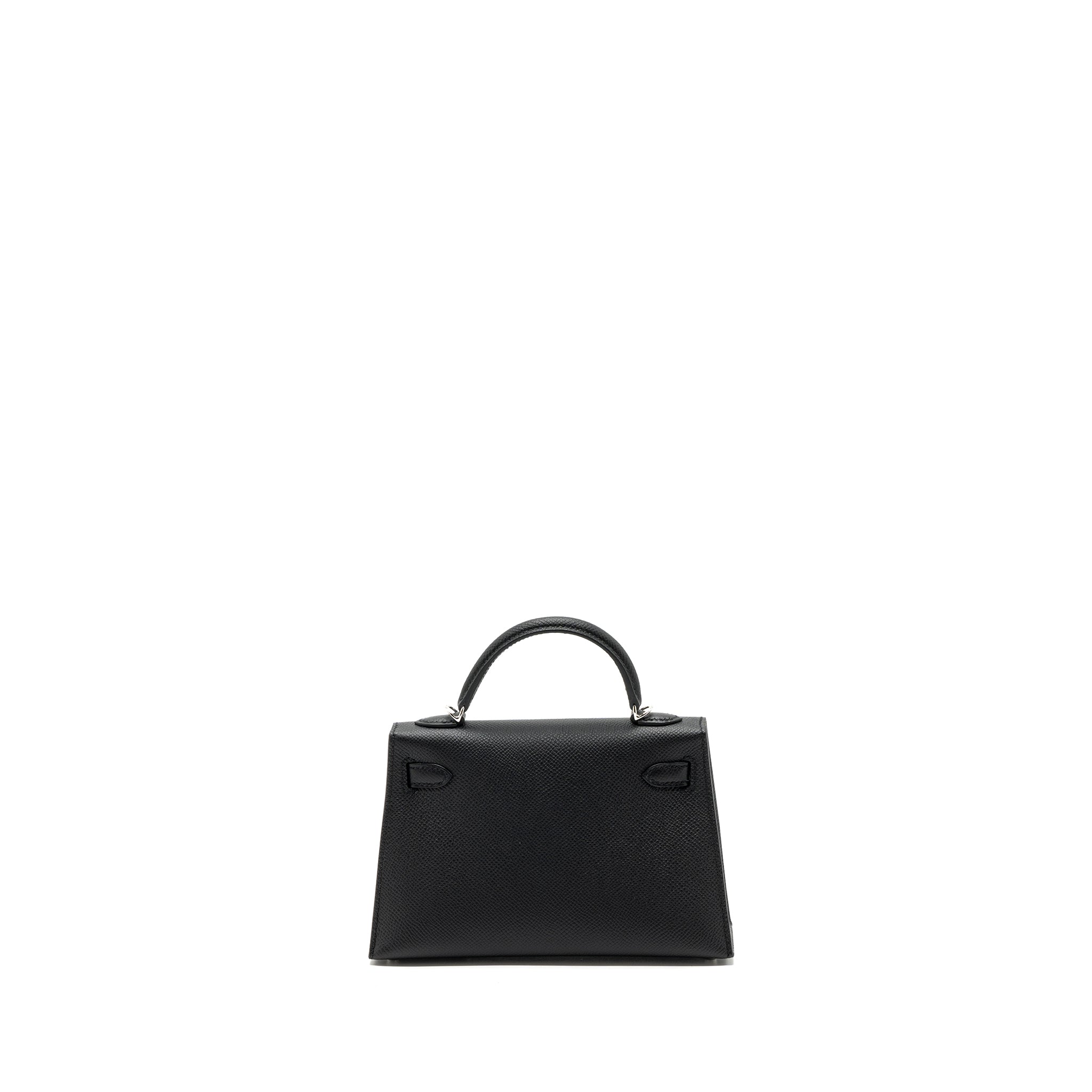 HERMES MINI KELLY II EPSOM BLACK SHW