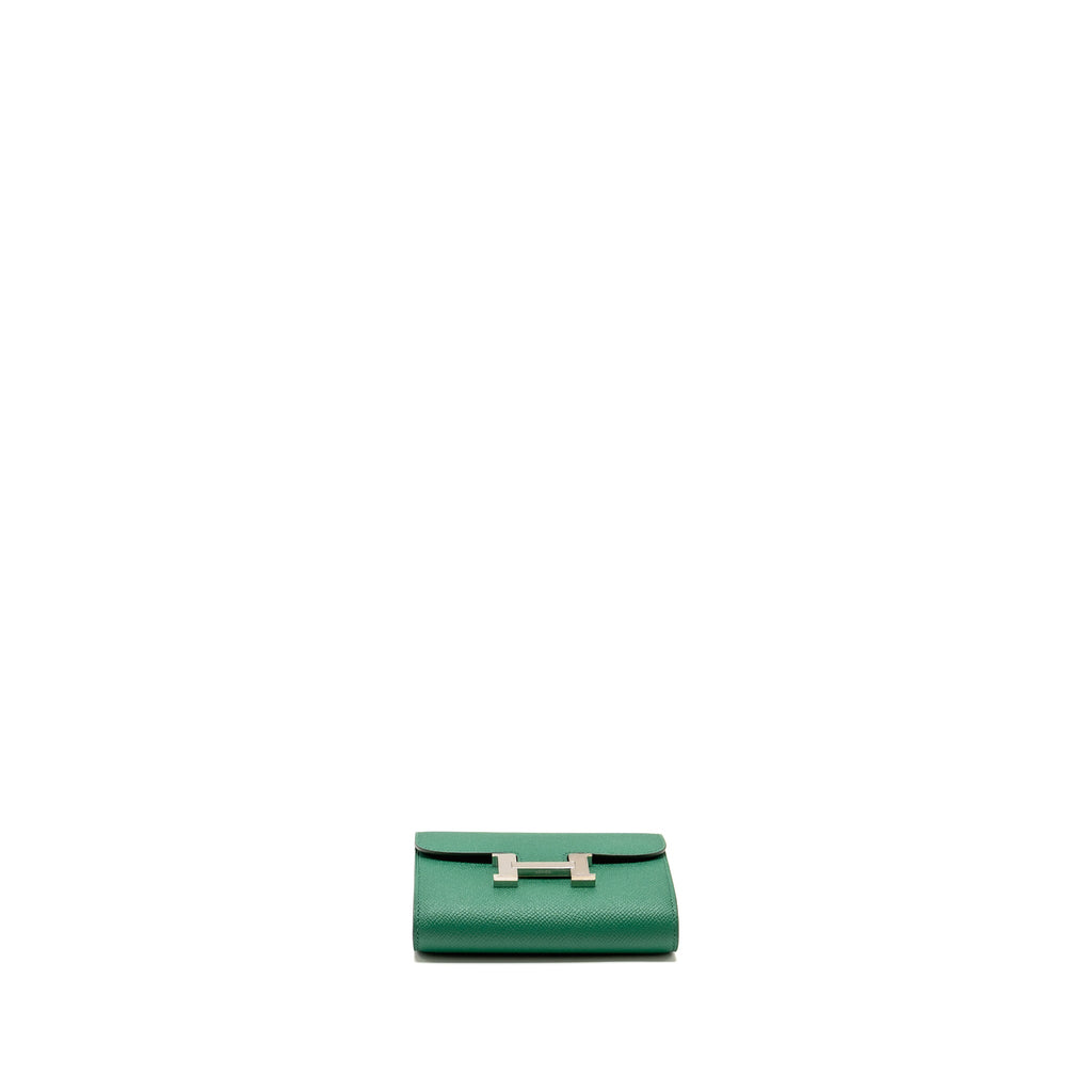 HERMES CONSTANCE COMPACT WALLET EPSOM GREEN SHW