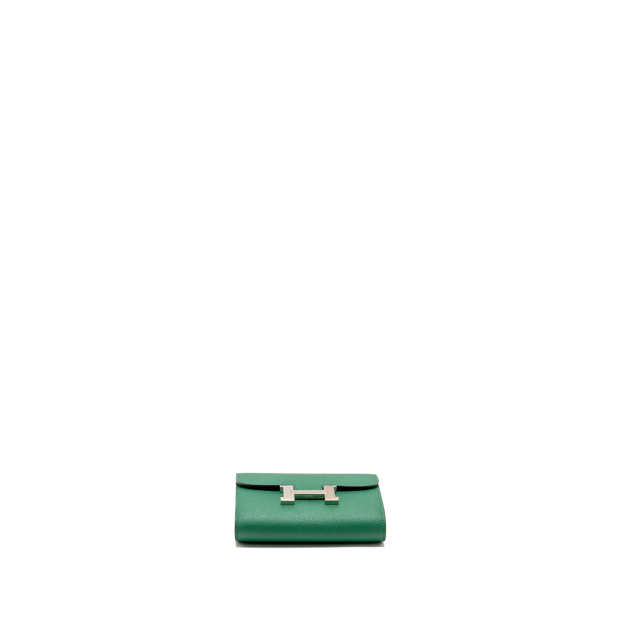 HERMES CONSTANCE COMPACT WALLET EPSOM GREEN SHW
