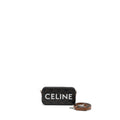CELINE HORIZONTAL TRIOMPHE LOGO PRINT POUCH COATED CANVAS/LEATHER TAN/BROWN SHW