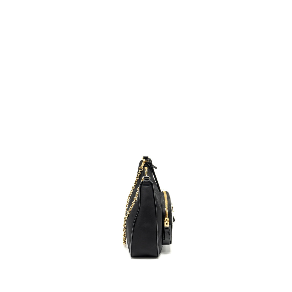 PRADA RE-NYLON MINI BAG NYLON/ CALFSKIN BLACK GHW
